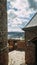 shot of a medieval castle in Germany on a fine sunny day under a blue sky with clouds