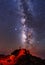 Shot of the Milky Way from  the Caldera de Taburiente Natural Park, Spain