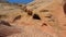 Shot Of Motion At The Dried Riverbed Between Smooth And Wavy The Red Rock Canyon