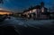 Shot of the Queen & castle restaurant in Kenilworth, United Kingdom in the nighttime