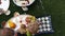 Shot of religious offerings in Indian wedding ceremony at Hotel Amar Villas, Agra, Uttar Pradesh, India