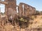 Shot of remnants of destroyed buildings