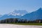 Shot of a RhÃ´ne Valley,   Les Dents du Midi mountain, Chessel, Aigle, Chablais, Switzerland