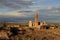 Shot of ruins of Belchite old town in Spain