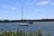 Shot of the south coast of Green Well Point in Australia with beautiful ships under the blue sky