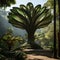 shot of a Traveller\\\'s Palm (Ravenala madagascariensis), capturing fan-shaped leaves by AI generated