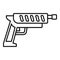 Shotgun blaster icon, outline style