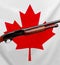 Shotgun And Canadian Maple Leaf