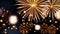 Shots and explosions of colorful fireworks in the night sky. A short video of colorful New Year\'s fire