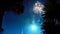 Shots and explosions of colorful fireworks in the sky. A short video of colorful New Year\'s fire