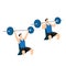 Shoulder Exercises. Barbell shoulder press