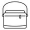 Shoulder laptop bag icon outline vector. Business suitcase