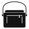 Shoulder laptop bag icon simple vector. Business suitcase