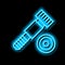 shoulder screw neon glow icon illustration