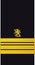 Shoulder sleeve pad military officer insignia of the Finland Navy KOMENTAJA (COMMANDER)