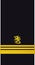 Shoulder sleeve pad military officer insignia of the Finland Navy YLILUUTNANTTI (LIEUTENANT)