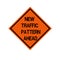 Shoulder Work Ahead Traffic Road Sign ,Vector Illustration, Isolate On White Background Icon