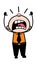 Shouting Businessman Cartoon