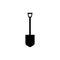 Shovel black sign icon. Vector illustration eps 10