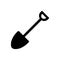 Shovel - gardening icon vector design template