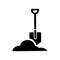 Shovel - gardening icon vector design template