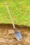 Shovel in the ground