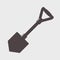 Shovel with handle tool icon