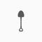 Shovel icon, spade, mattock, pickaxe