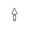 Shovel outline icon