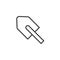 Shovel outline icon