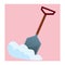 shovel. Vector illustration decorative design