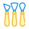 Shovels pottery tools color icon vector illustration