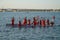 Show on kayaks in honor of the celebration of the day of the city of Dnipro.