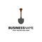 Showel, Shovel, Tool, Repair, Digging Business Logo Template. Flat Color
