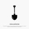 Showel, Shovel, Tool, Repair, Digging solid Glyph Icon vector