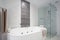 Shower and bath tub