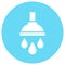 Shower bath vector icon