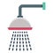 Shower Color vector icon fully editable