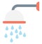 Shower Color Vector icon which can be easily modified or edit