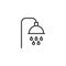 Shower outline icon