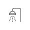 Shower outline icon