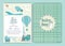 Shower party invitation to print children Stationery Cards Birth