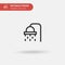 Shower Simple vector icon. Illustration symbol design template for web mobile UI element. Perfect color modern pictogram on