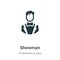 Showman vector icon on white background. Flat vector showman icon symbol sign from modern professions collection for mobile