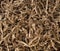 Shredded brown paper background