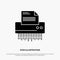 Shredder, Confidential, Data, File, Information, Office, Paper solid Glyph Icon vector