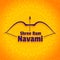 Shree ram navami festival greeting design