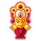 Shri Subhadra - Goddess of the Universe, Indian God. Ratha Yatra hindu festival in Puri. Colorful vector icon.