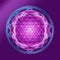 Shri Yantra purple blue