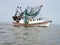 Shrimp boat in gulf of mexico southern Louisiana